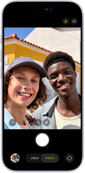 iPhone 17, front exterior, Center Stage for photos feature